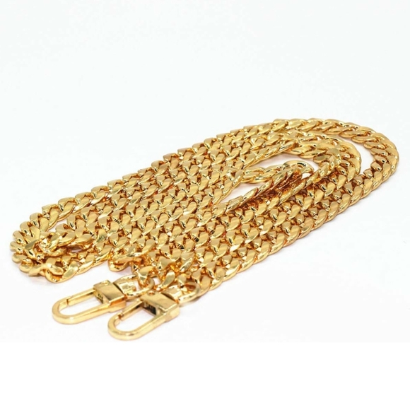 Handbags - 47" DIY Iron Flat Chain Strap Purse Chain Accessories Purse Straps Shoulder